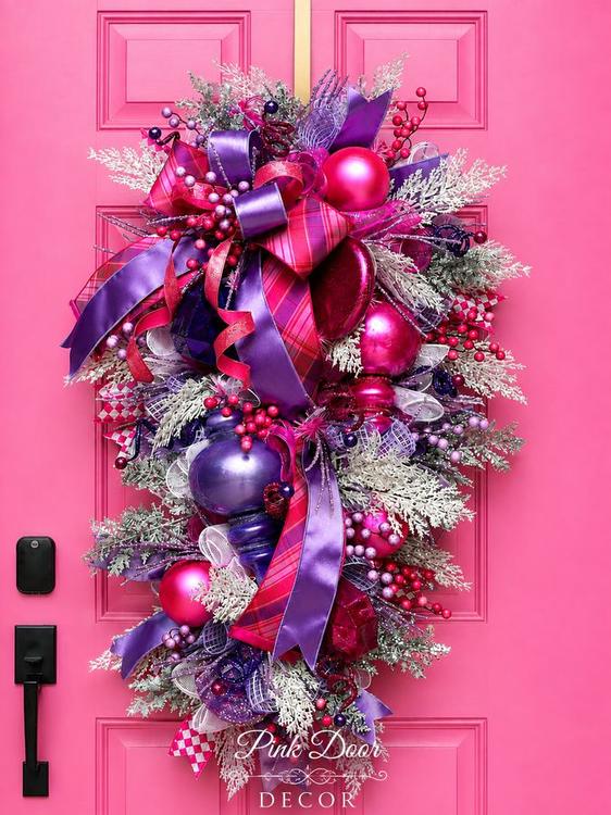 Glam Jewel Swag on the pink door